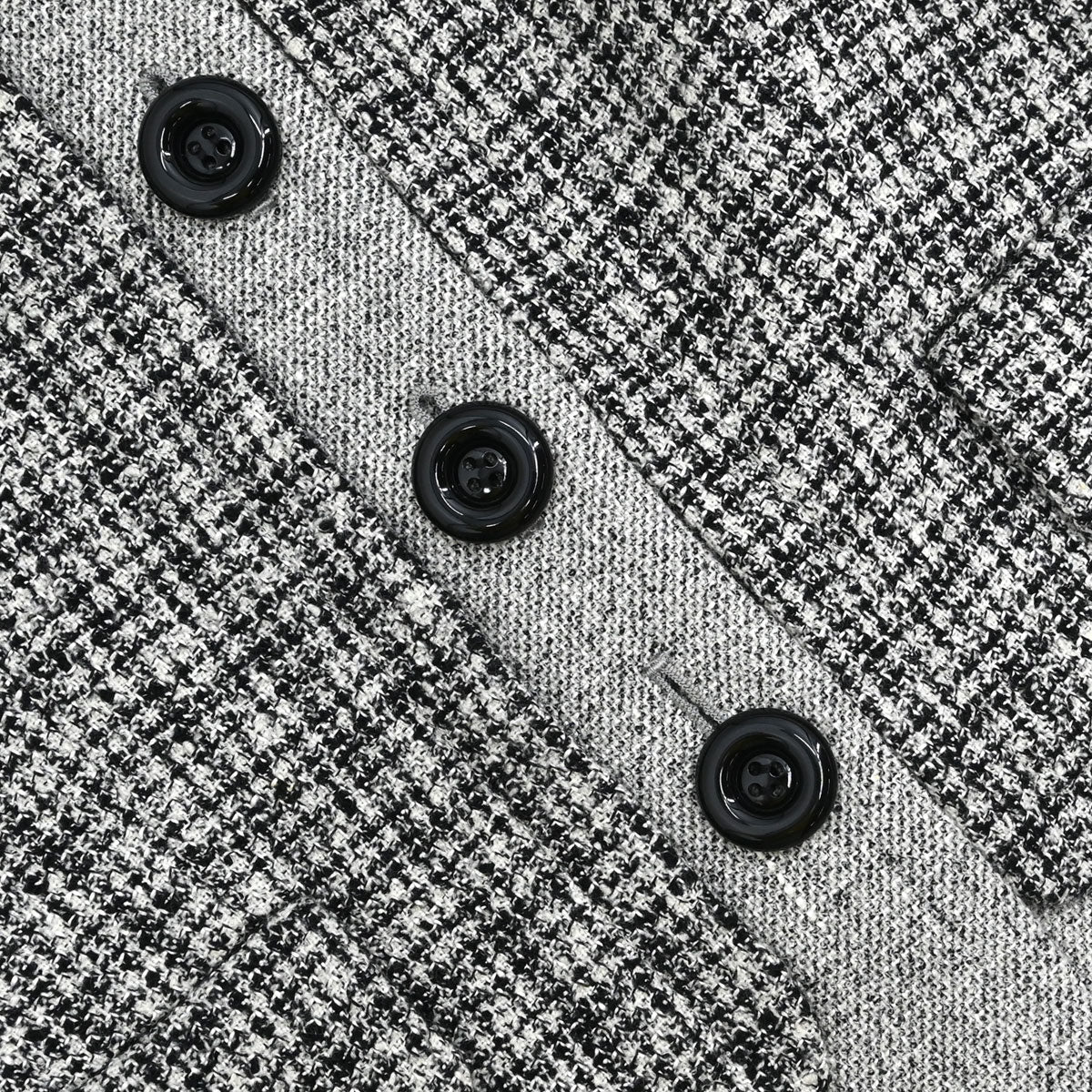 Christian Dior Collarless Tweed Jacket Gray #M