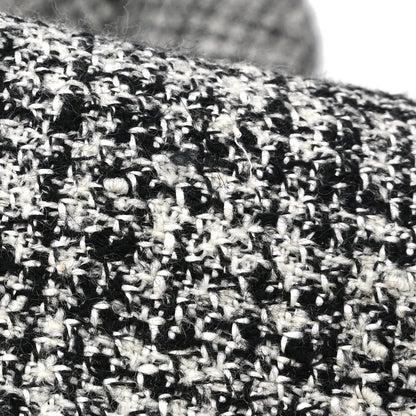 Christian Dior Collarless Tweed Jacket Gray #M