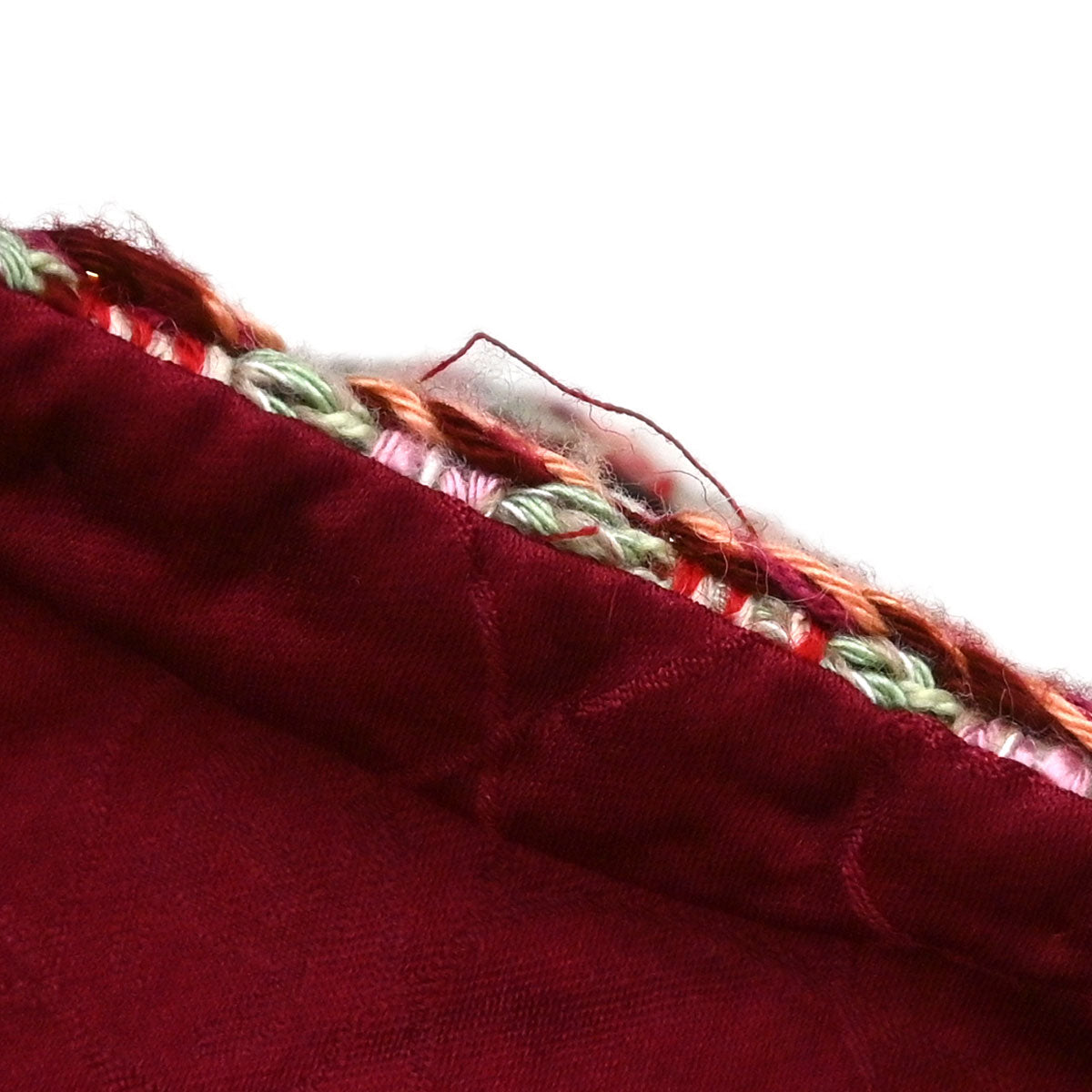 Chanel 2002 Tweed Multicolor Collarless Jacket Red #36