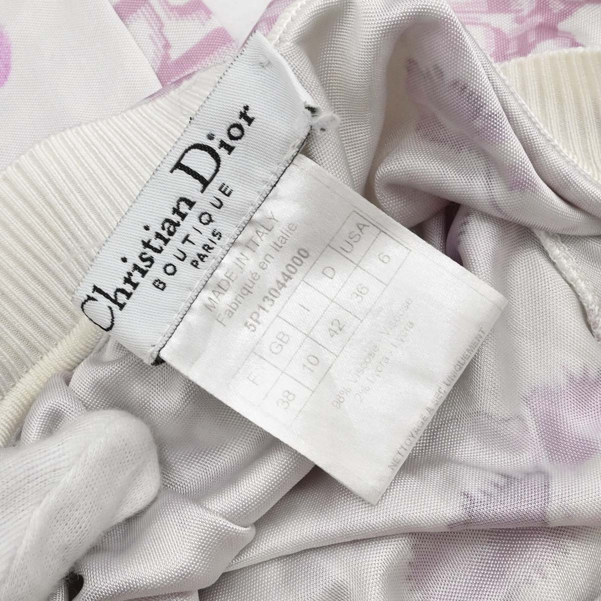 Christian Dior 2005 Trotter Print Pants Pink #38