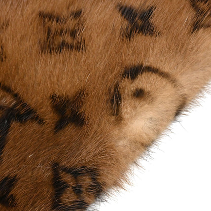 Louis Vuitton Monogram Mink Flower Echarpe Shawl Stole M74259 Small Good