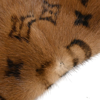 Louis Vuitton Monogram Mink Flower Echarpe Shawl Stole M74259 Small Good