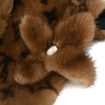 Louis Vuitton Monogram Mink Flower Echarpe Shawl Stole M74259 Small Good