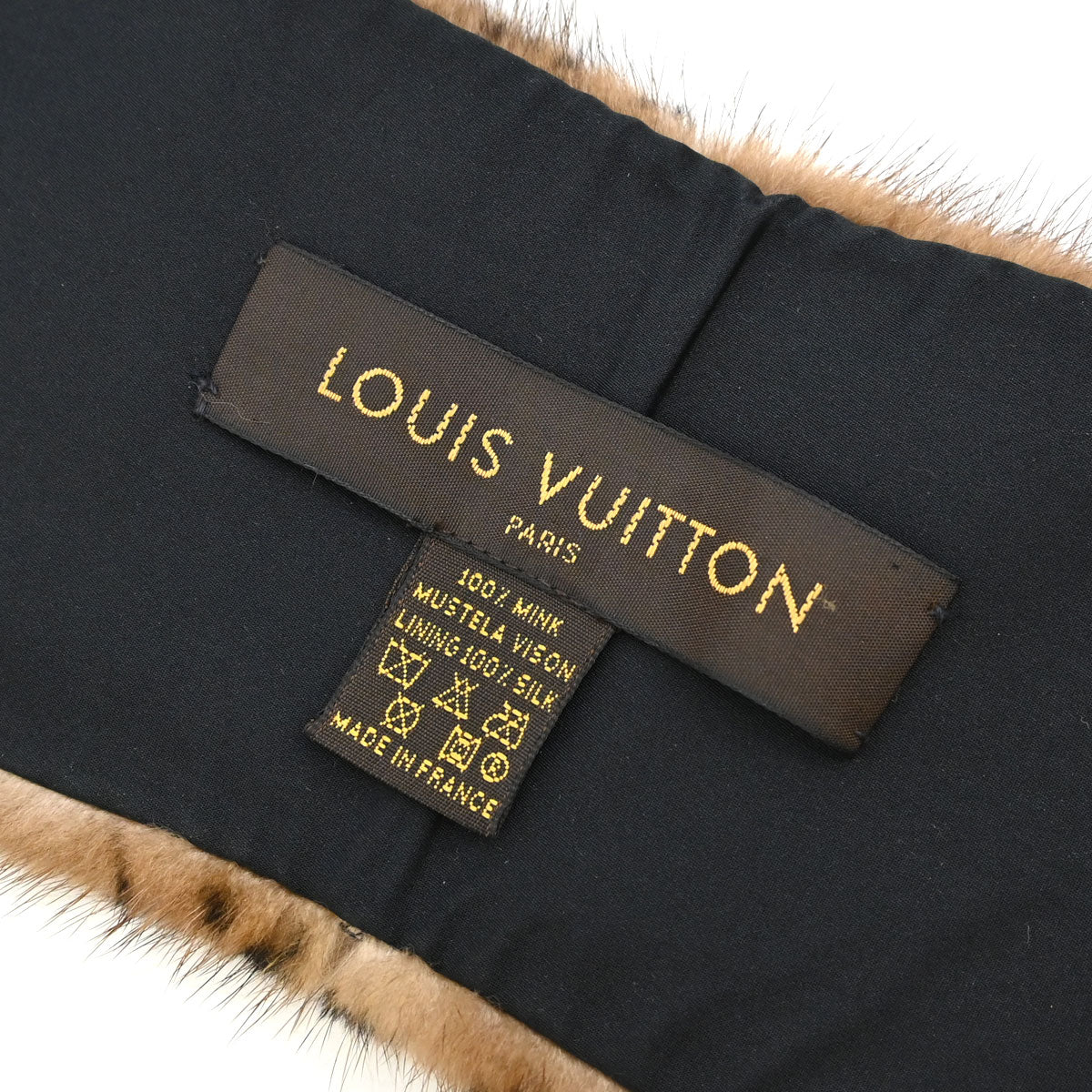 Louis Vuitton Monogram Mink Flower Echarpe Shawl Stole M74259 Small Good