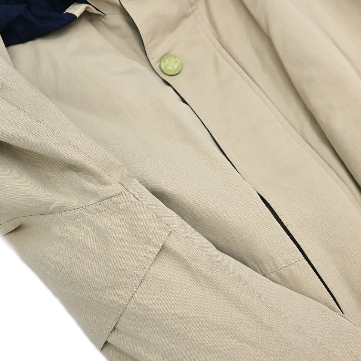 Burberrys Zip Up Hooded Jacket Light Beige #S