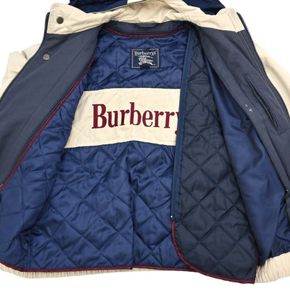 Burberrys Zip Up Hooded Jacket Light Beige #S