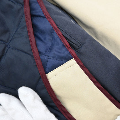 Burberrys Zip Up Hooded Jacket Light Beige #S