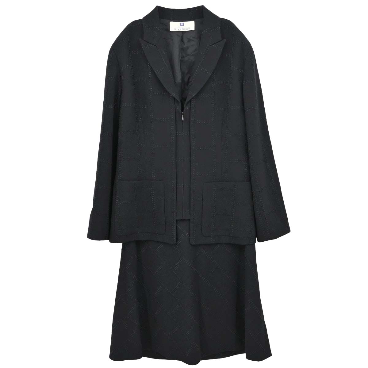 Givenchy Setup Suit Jacket Skirt Black #42