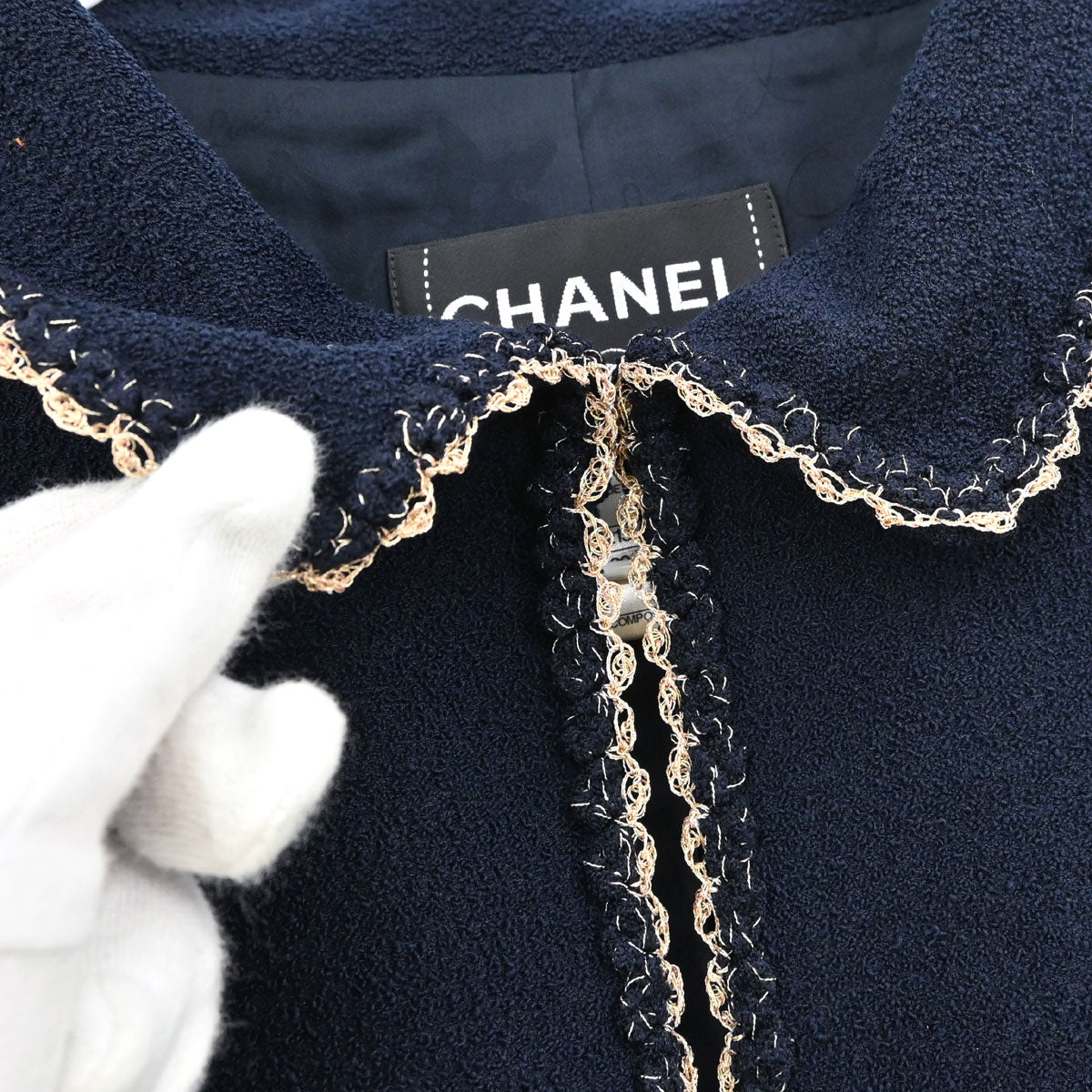 Chanel 2010 Tweed Jacket Navy #40