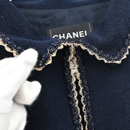 Chanel 2010 Tweed Jacket Navy #40