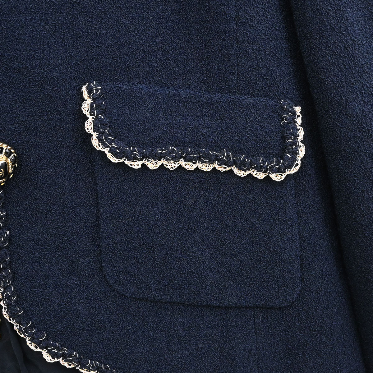 Chanel 2010 Tweed Jacket Navy #40