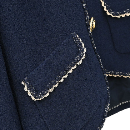 Chanel 2010 Tweed Jacket Navy #40