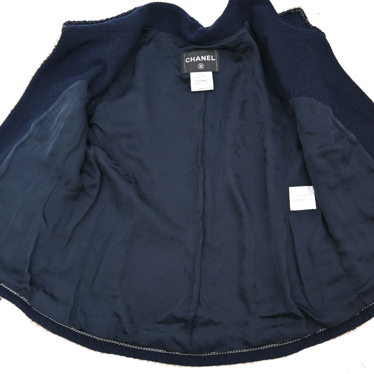 Chanel 2010 Tweed Jacket Navy #40