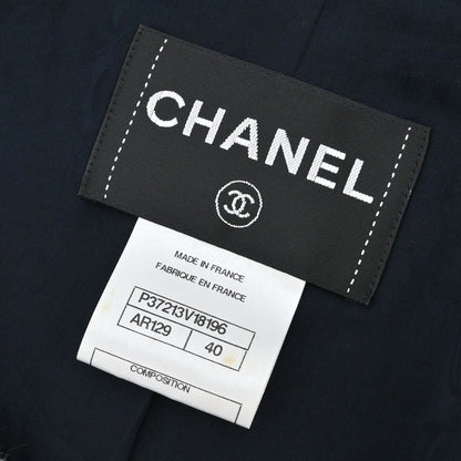 Chanel 2010 Tweed Jacket Navy #40