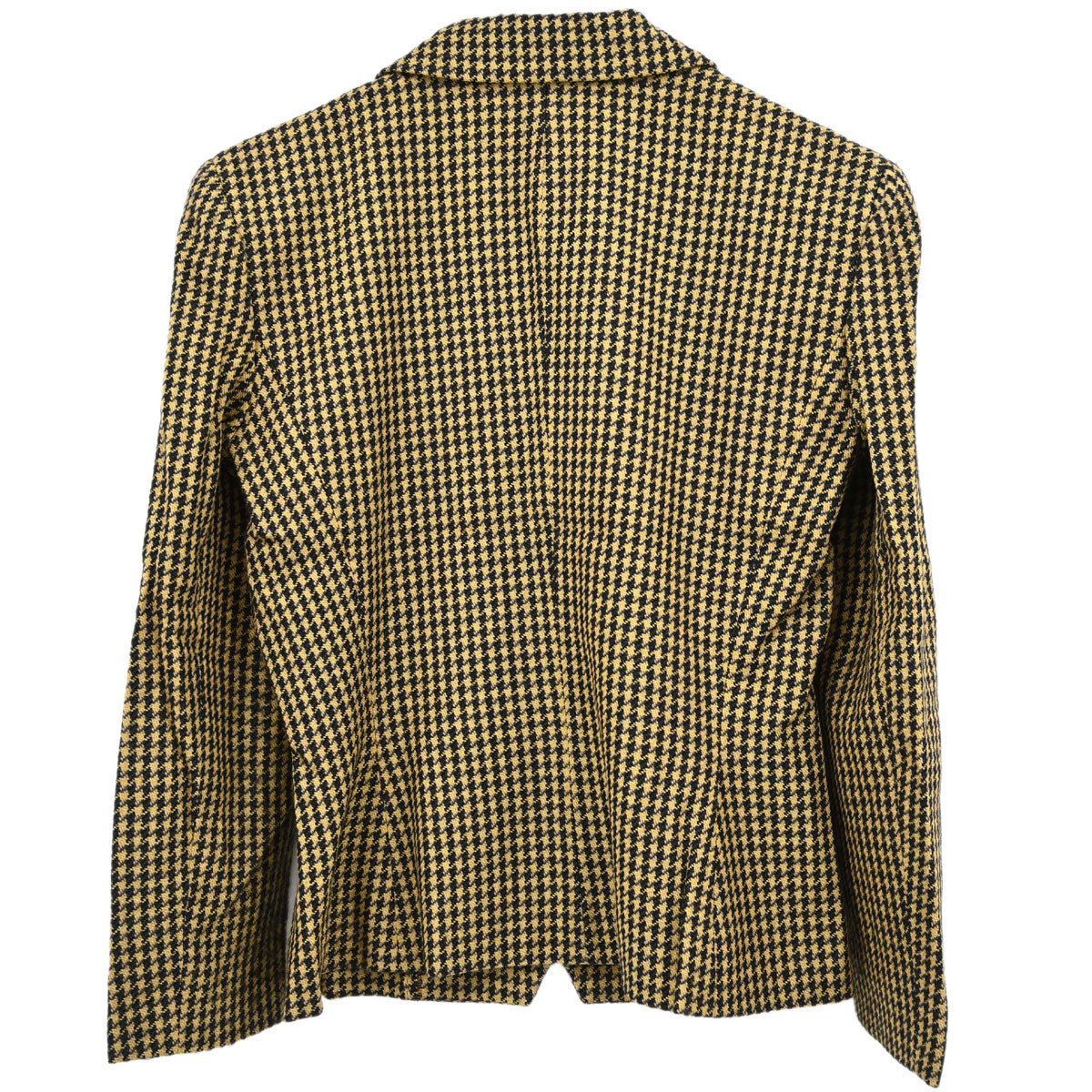 Christian Dior Double Breasted Houndstooth Jacket Black #36–38