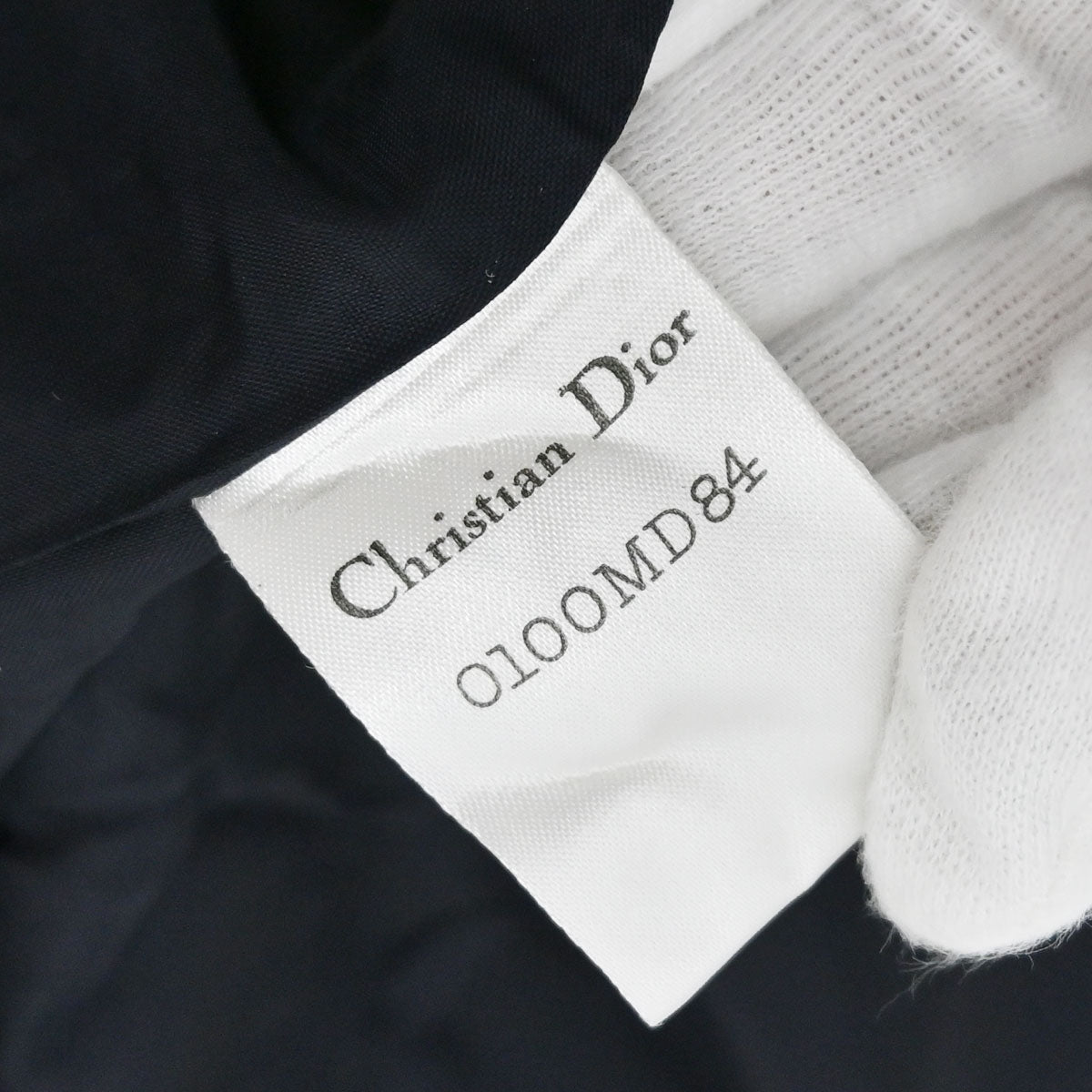 Christian Dior Double Breasted Houndstooth Jacket Black #36–38
