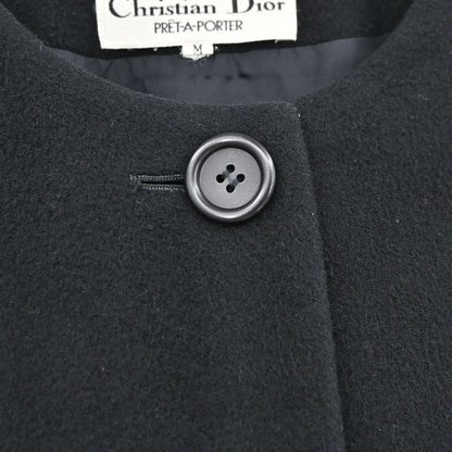 Christian Dior Collarless Jacket Black #M