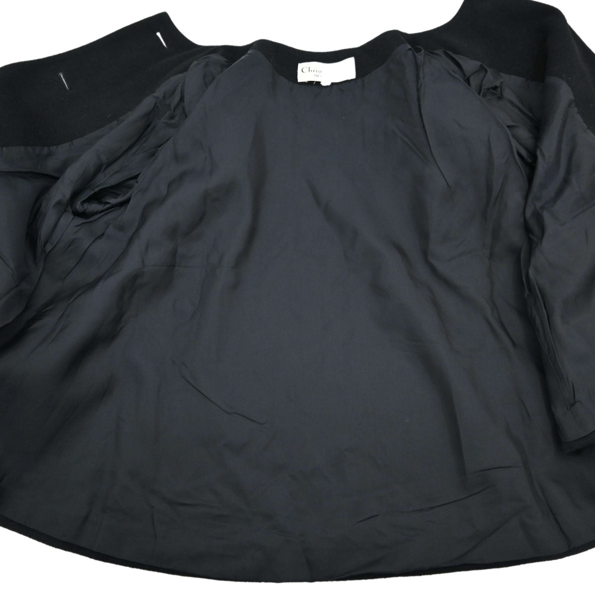 Christian Dior Collarless Jacket Black #M