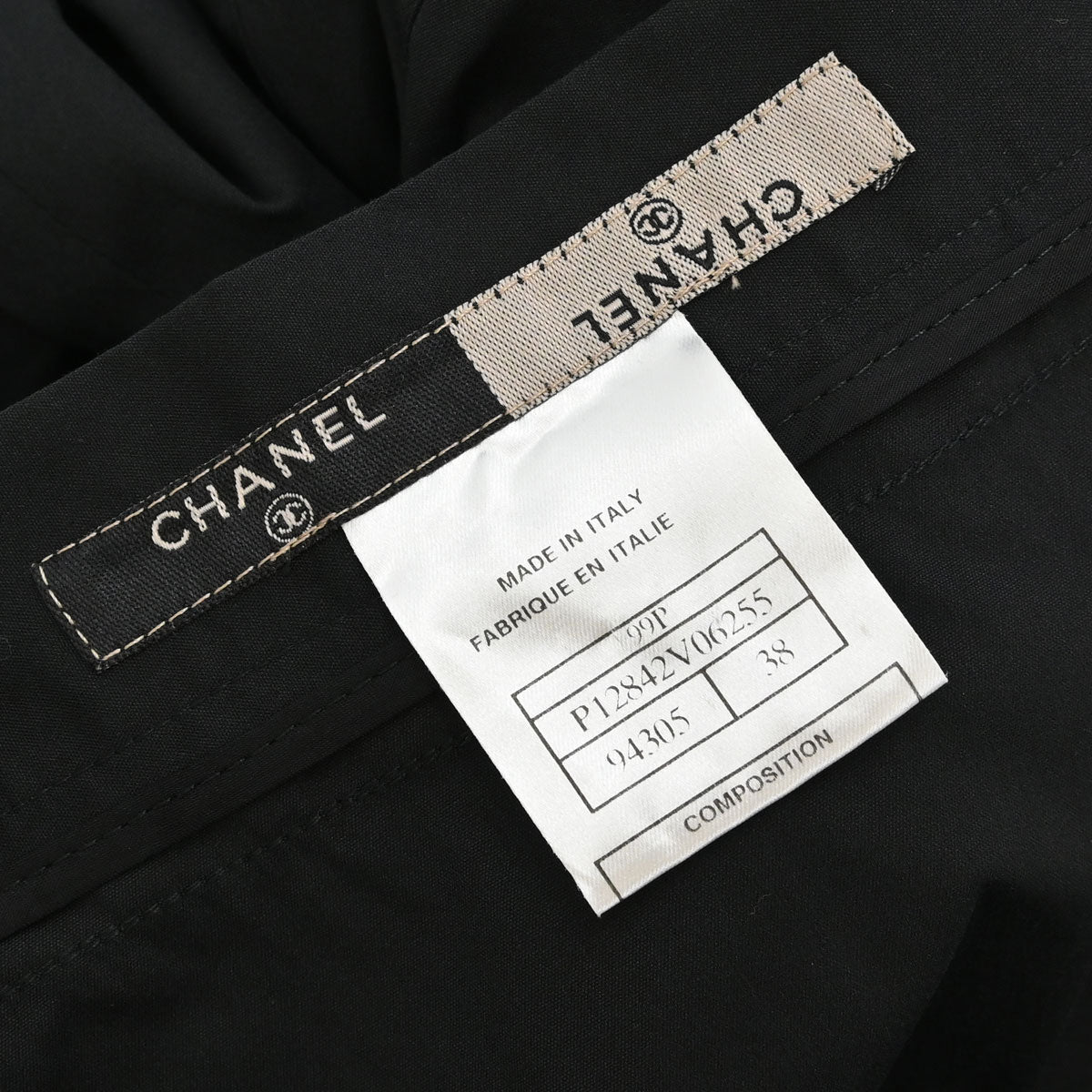 Chanel 1999 Long Skirt Black #38