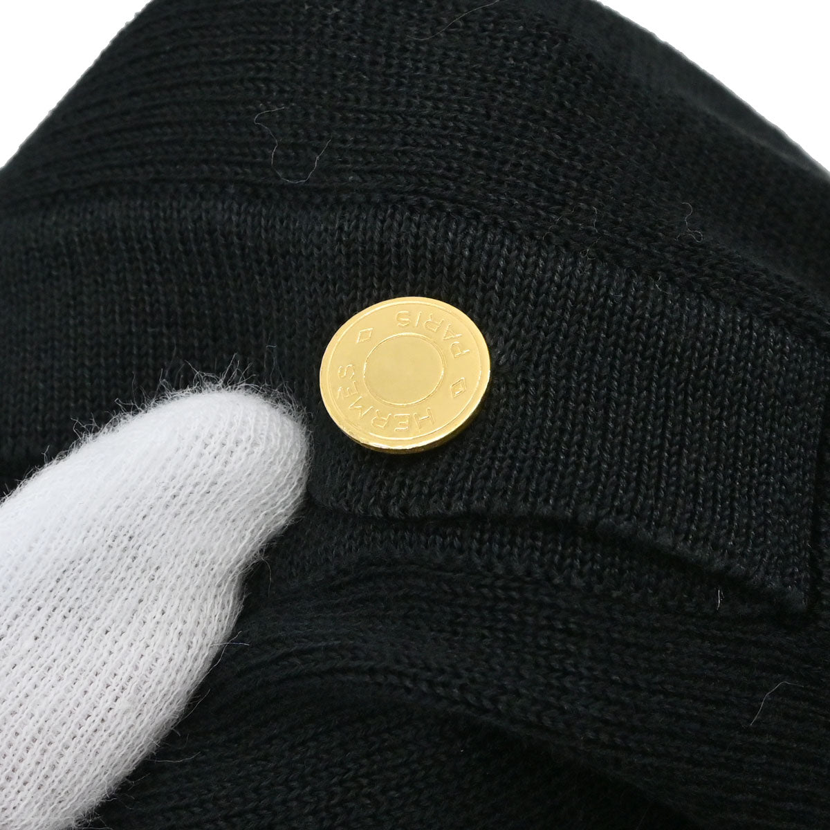 Hermes Short Sleeve Twillaine Top Black #42