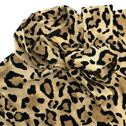 Gucci 2007 Leopard Print Silk Bow-Tie Blouse #40