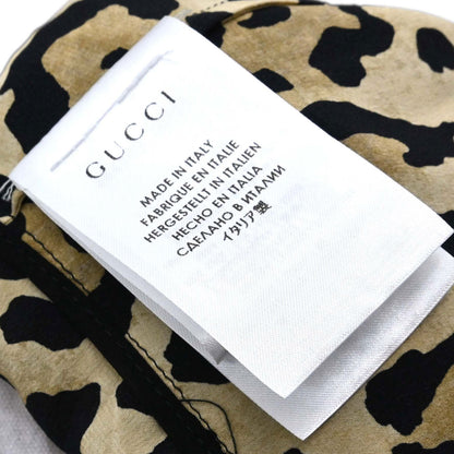 Gucci 2007 Leopard Print Silk Bow-Tie Blouse #40