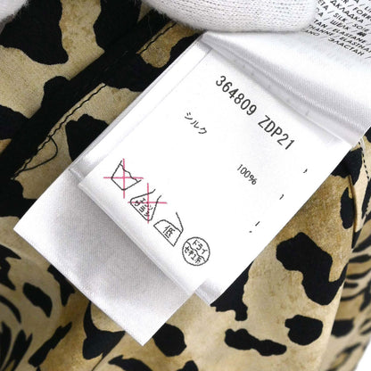 Gucci 2007 Leopard Print Silk Bow-Tie Blouse #40