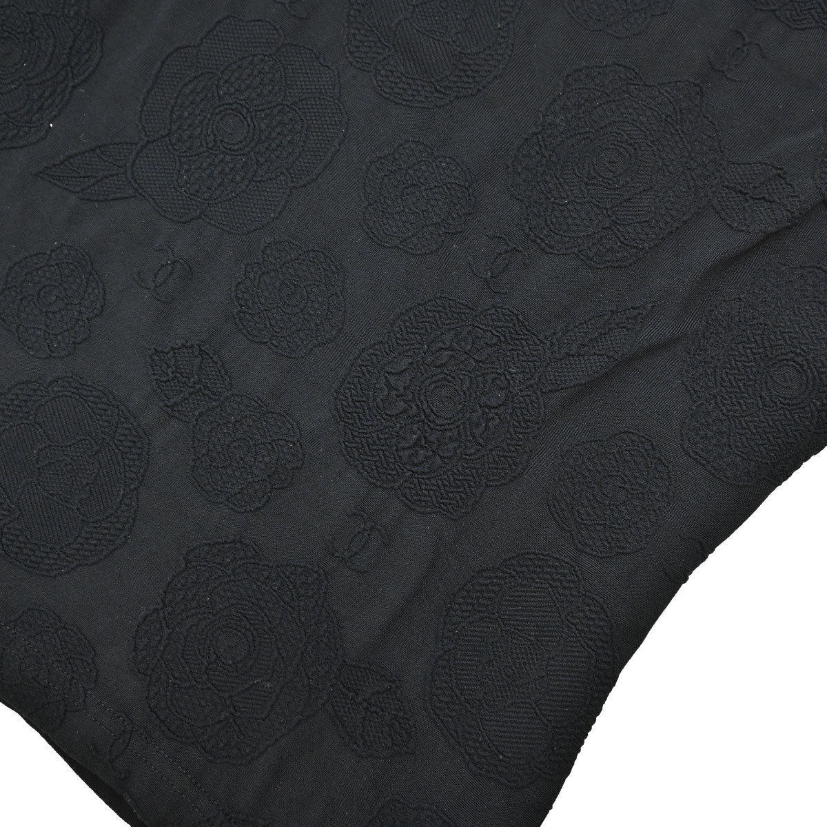 Chanel Camellia Jersey Top Black