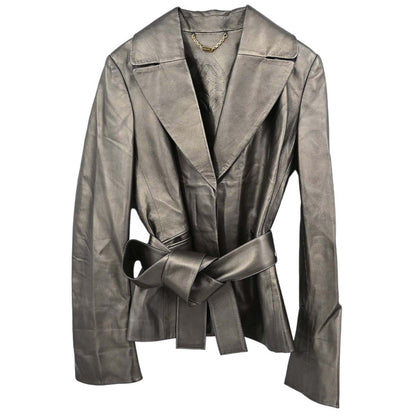 Loewe Leather Belted Jacket #40