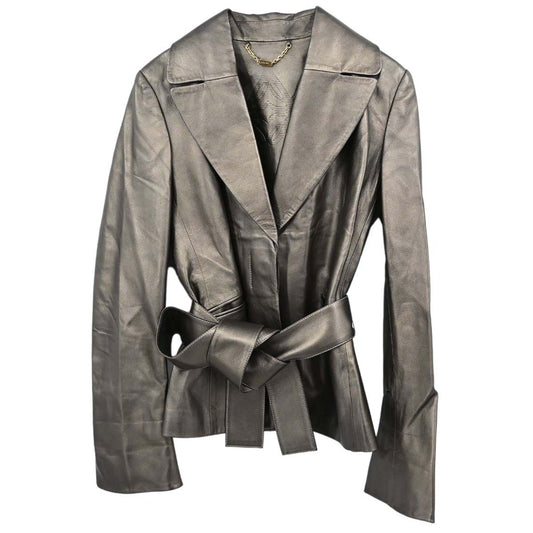 Loewe Leather Belted Jacket #40