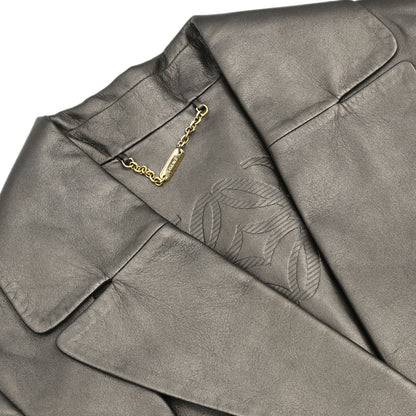 Loewe Leather Belted Jacket #40