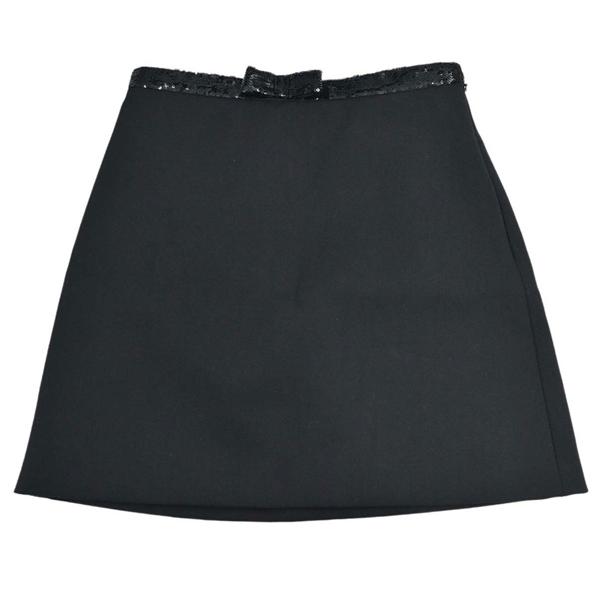 Miu Miu 2018 Sequins Mini Skirt Black #38