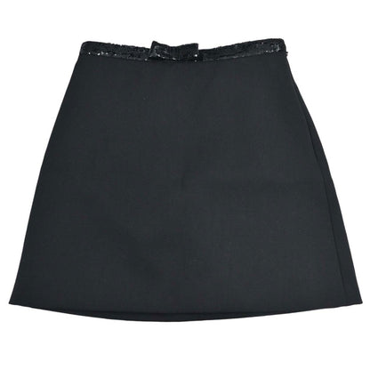 Miu Miu 2018 Sequins Mini Skirt Black #38