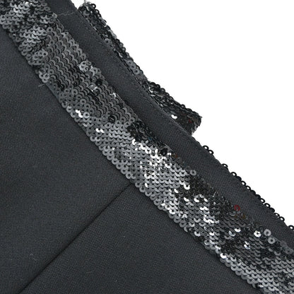 Miu Miu 2018 Sequins Mini Skirt Black #38