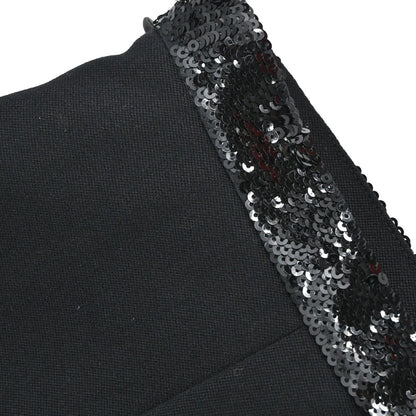 Miu Miu 2018 Sequins Mini Skirt Black #38