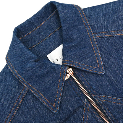 Celine Zip Up Denim Jacket Indigo #38