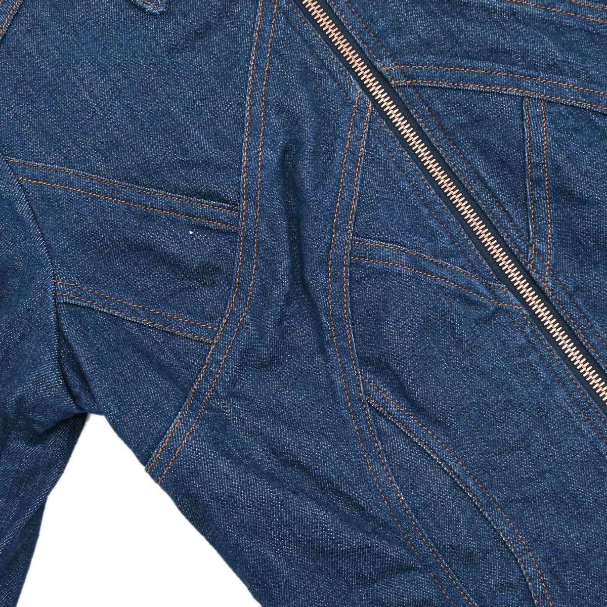 Celine Zip Up Denim Jacket Indigo #38