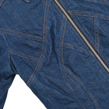 Celine Zip Up Denim Jacket Indigo #38