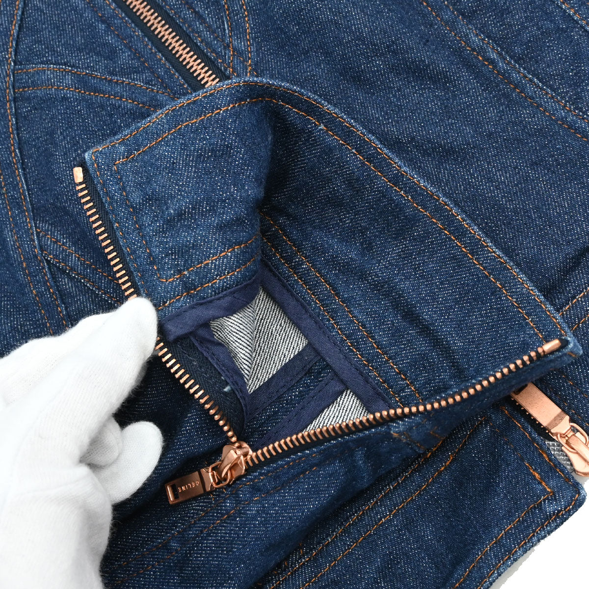 Celine Zip Up Denim Jacket Indigo #38