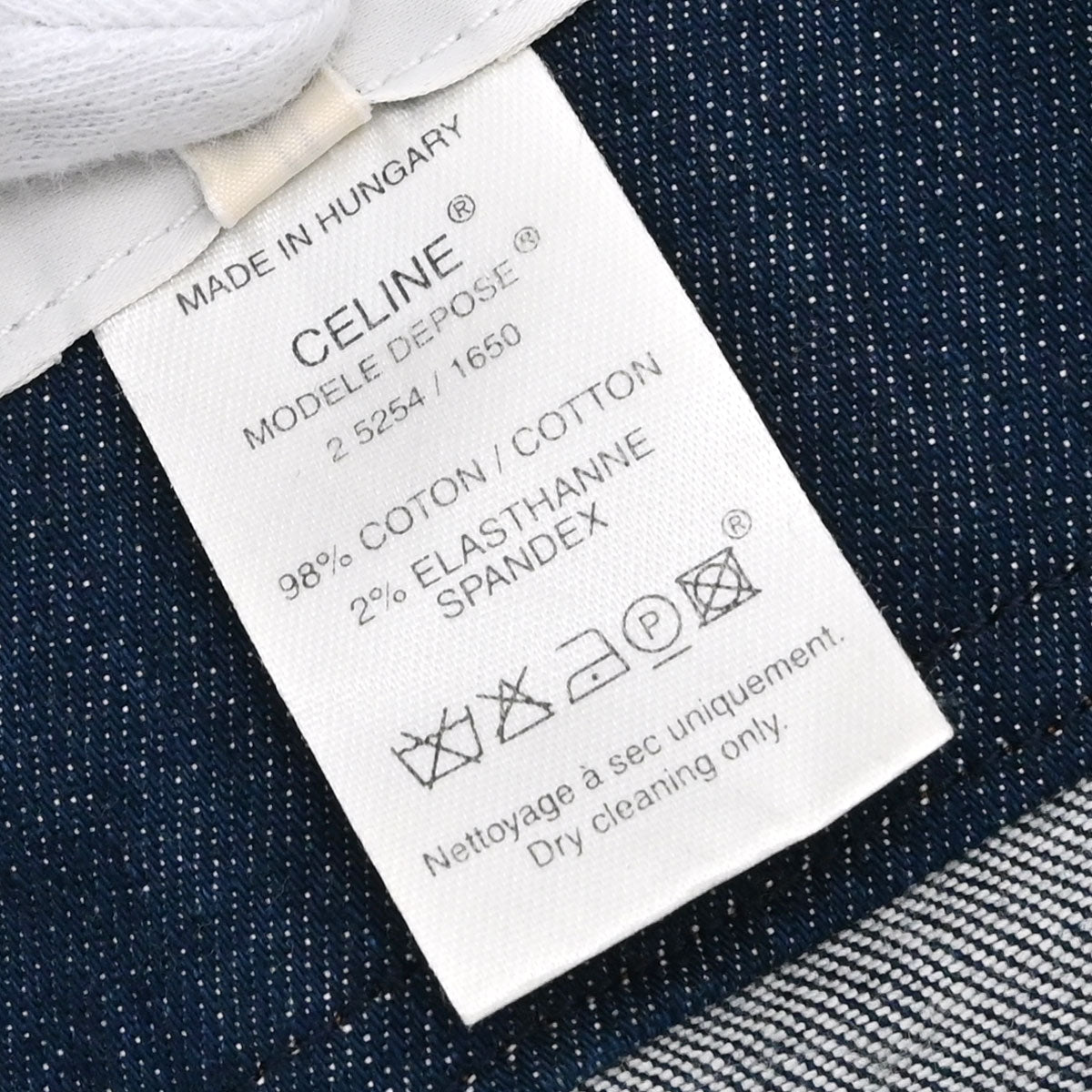 Celine Zip Up Denim Jacket Indigo #38