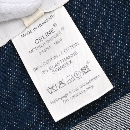 Celine Zip Up Denim Jacket Indigo #38