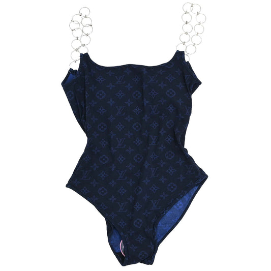 Louis Vuitton Monogram Swimwear Swimsuit Navy #34