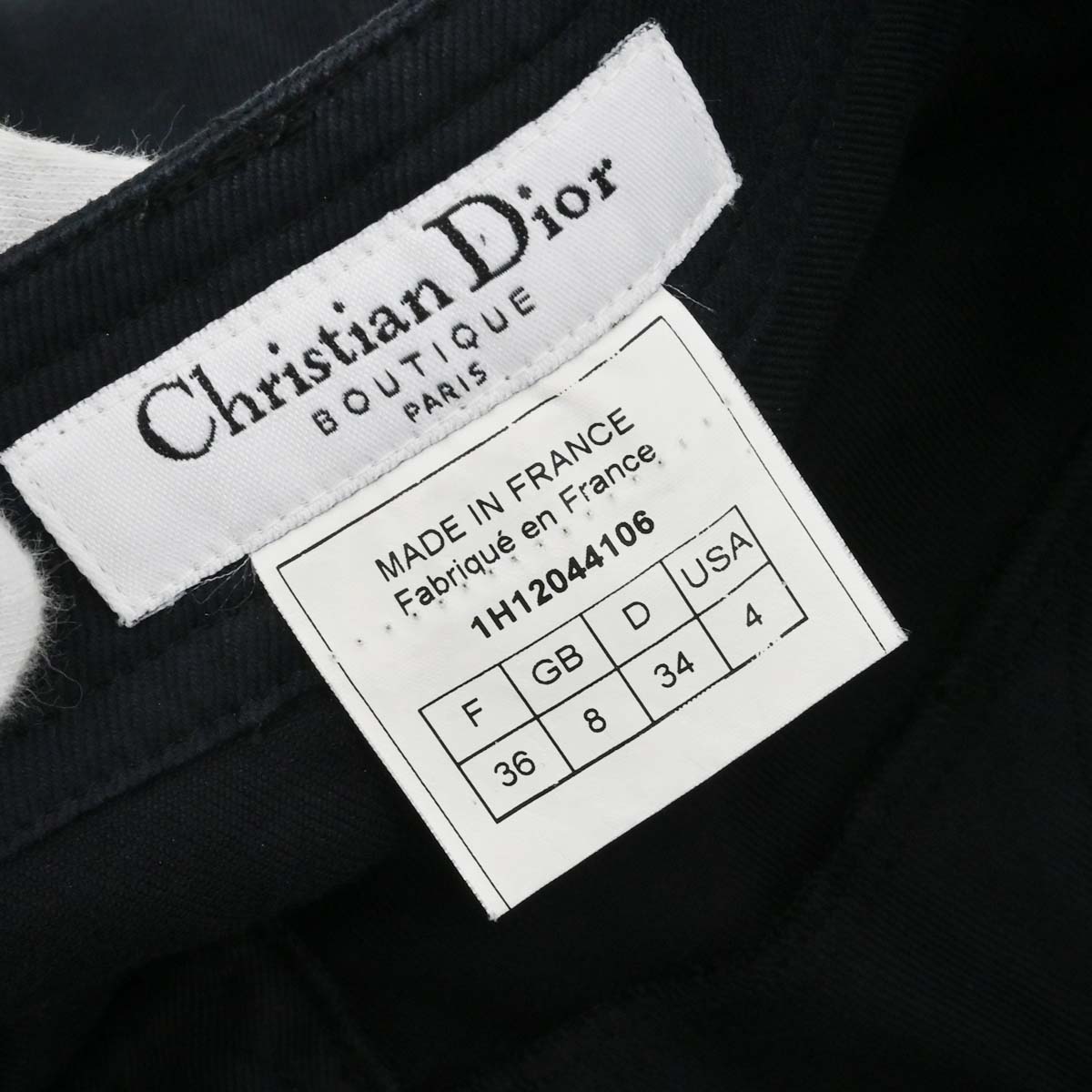 Christian Dior 2001 Long Pants Black #36