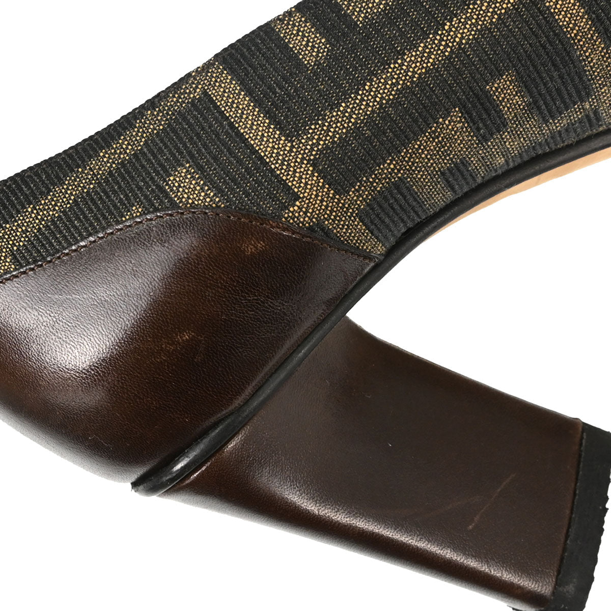 Fendi * Brown Zucca Pumps Shoes #36