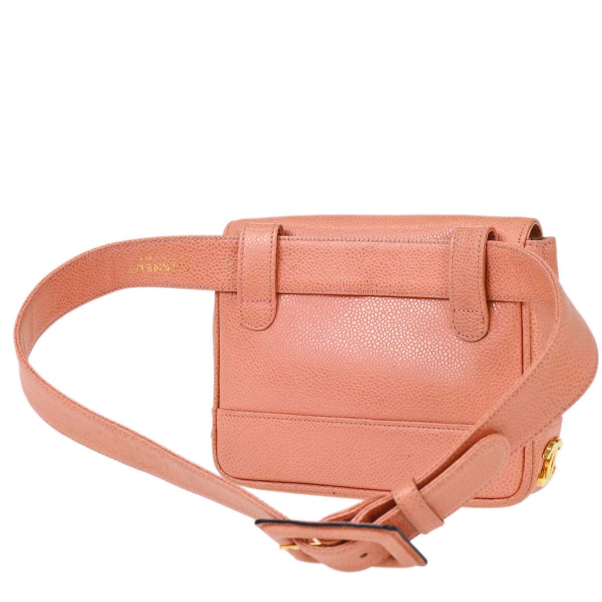 Chanel Pink Caviar Skin Triple CC Waist Bum Bag #75/30