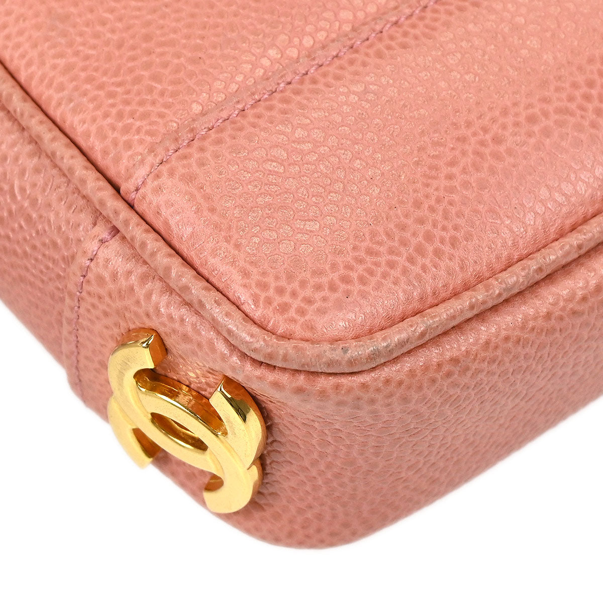 Chanel Pink Caviar Skin Triple CC Waist Bum Bag #75/30