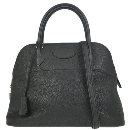 Hermes Black Taurillon Clemence Bolide 31 2way Shoulder Handbag