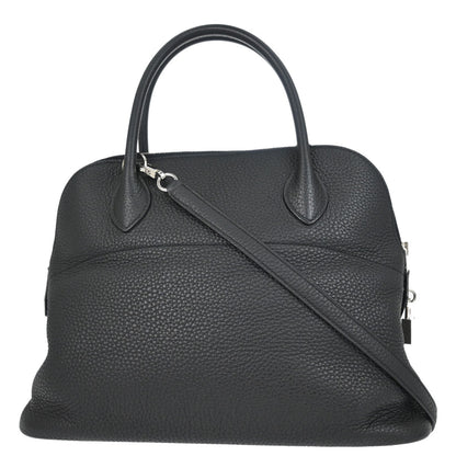 Hermes Black Taurillon Clemence Bolide 31 2way Shoulder Handbag