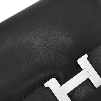 Hermes 1998 Black Chamonix Constance 25 Shoulder Bag