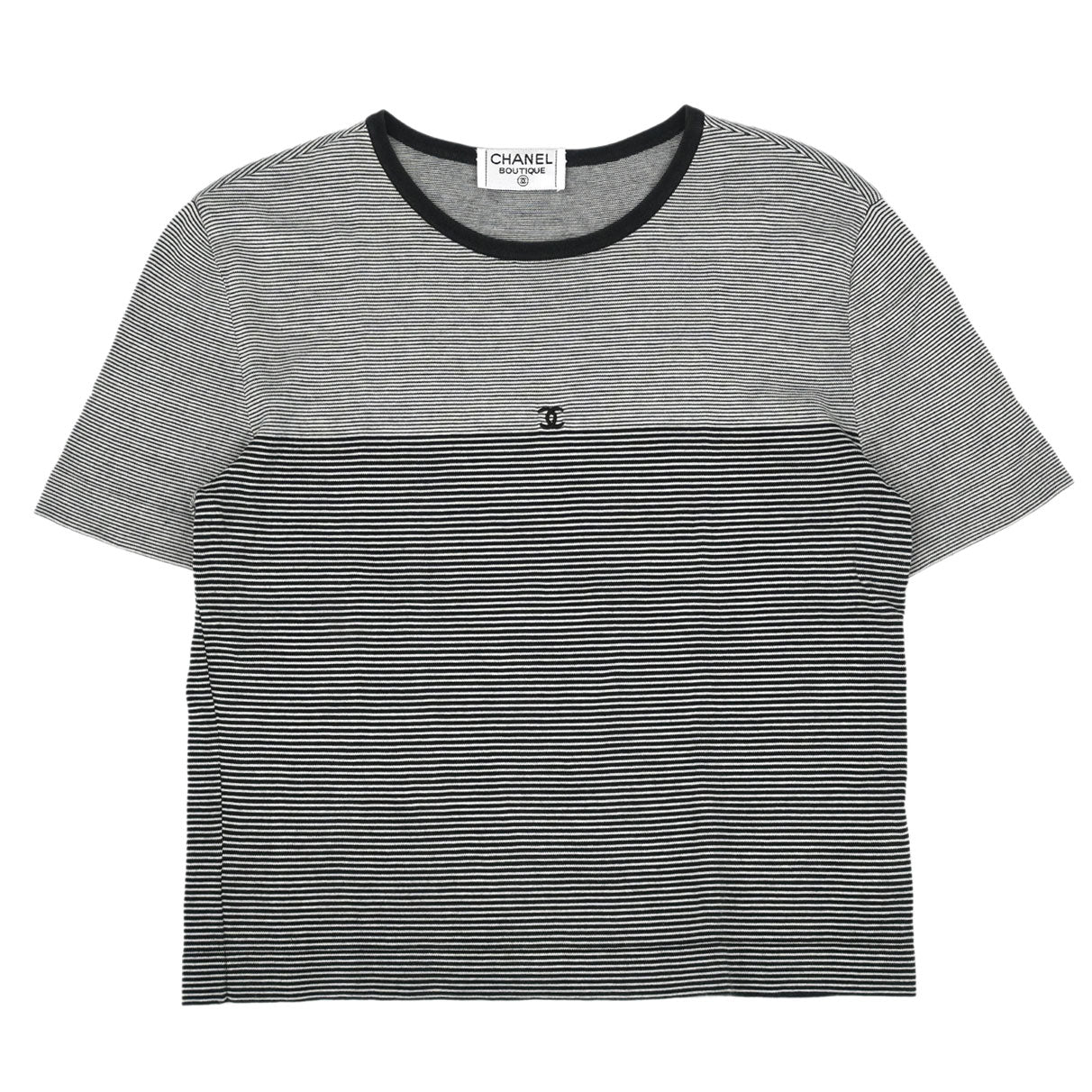 Chanel Short Sleeve Top Black